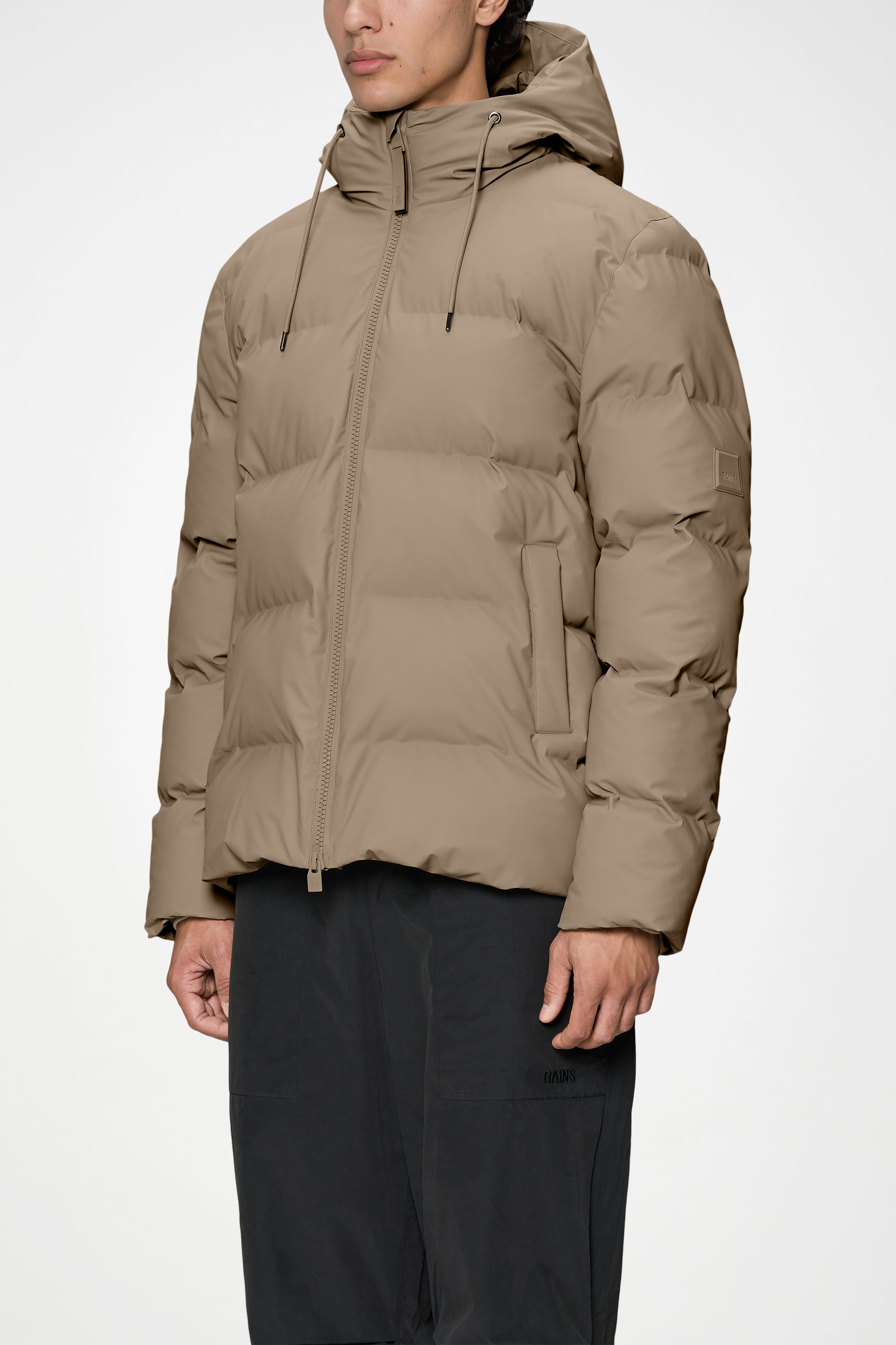 RAINS Alta Puffer Jacket Beige Jacket