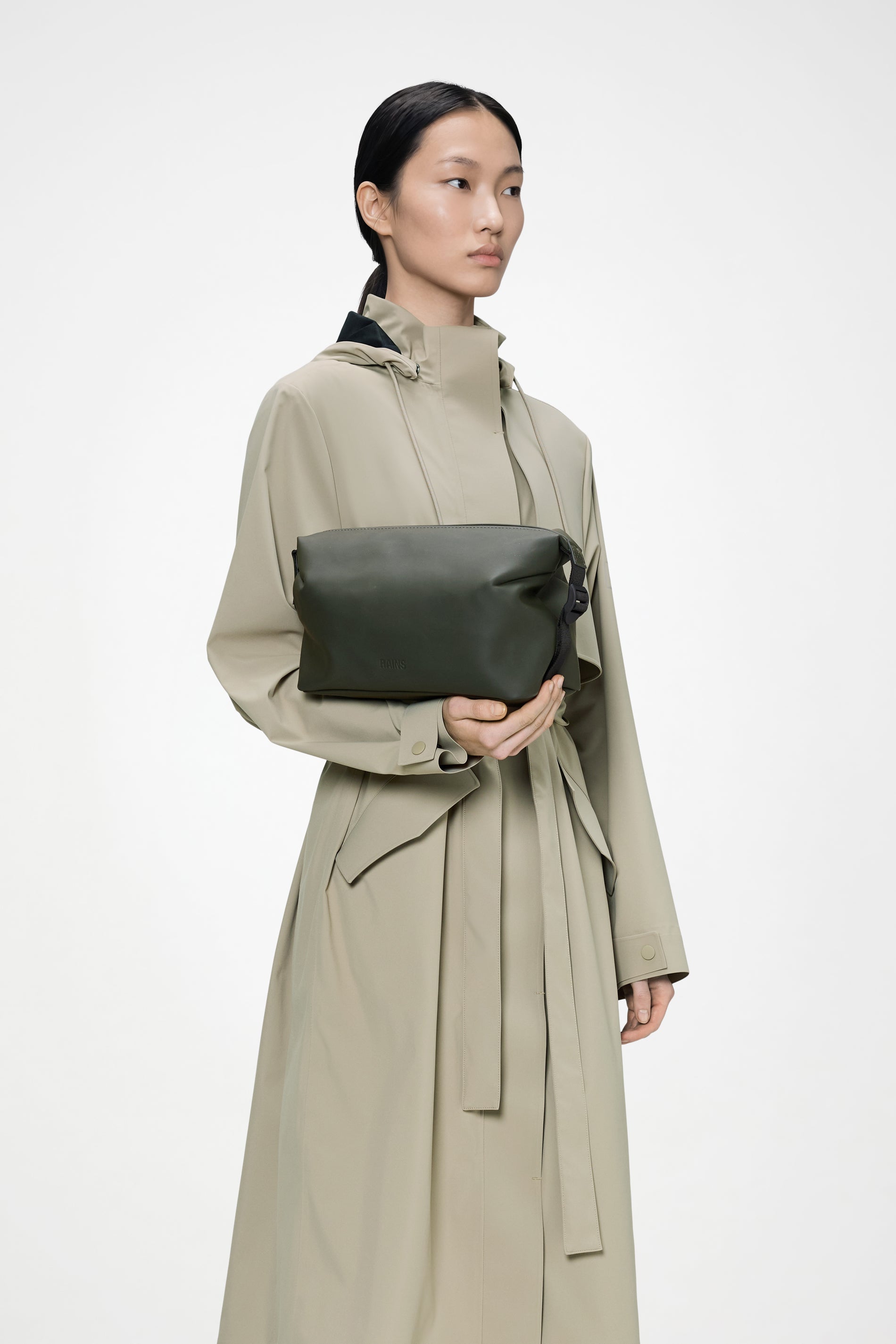 RAINS Hilo Wash Bag Green 5.50L H15 x D13 x W26 cm Wash Bag