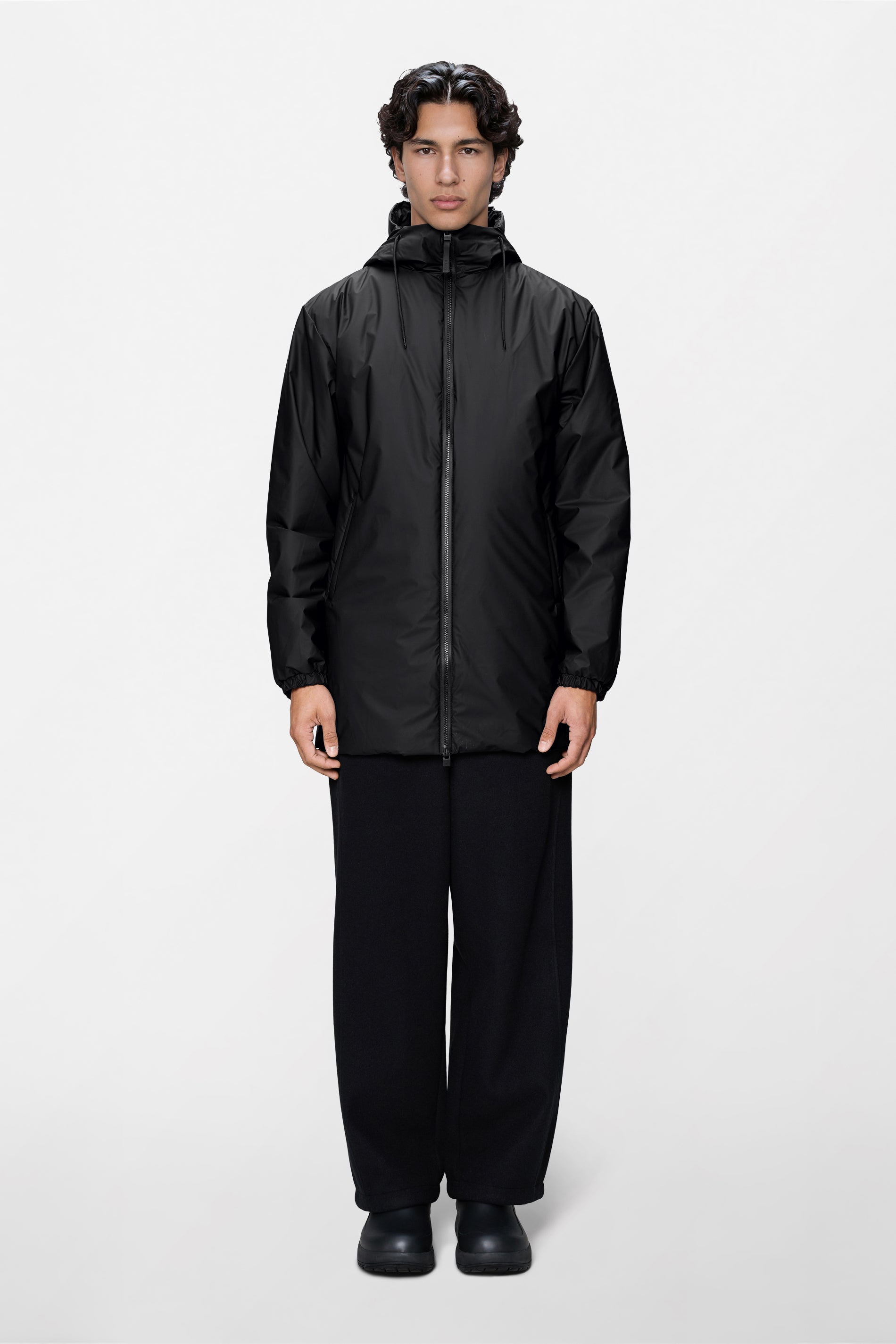 RAINS Lohja Long Insulated Jacket Black Jacket