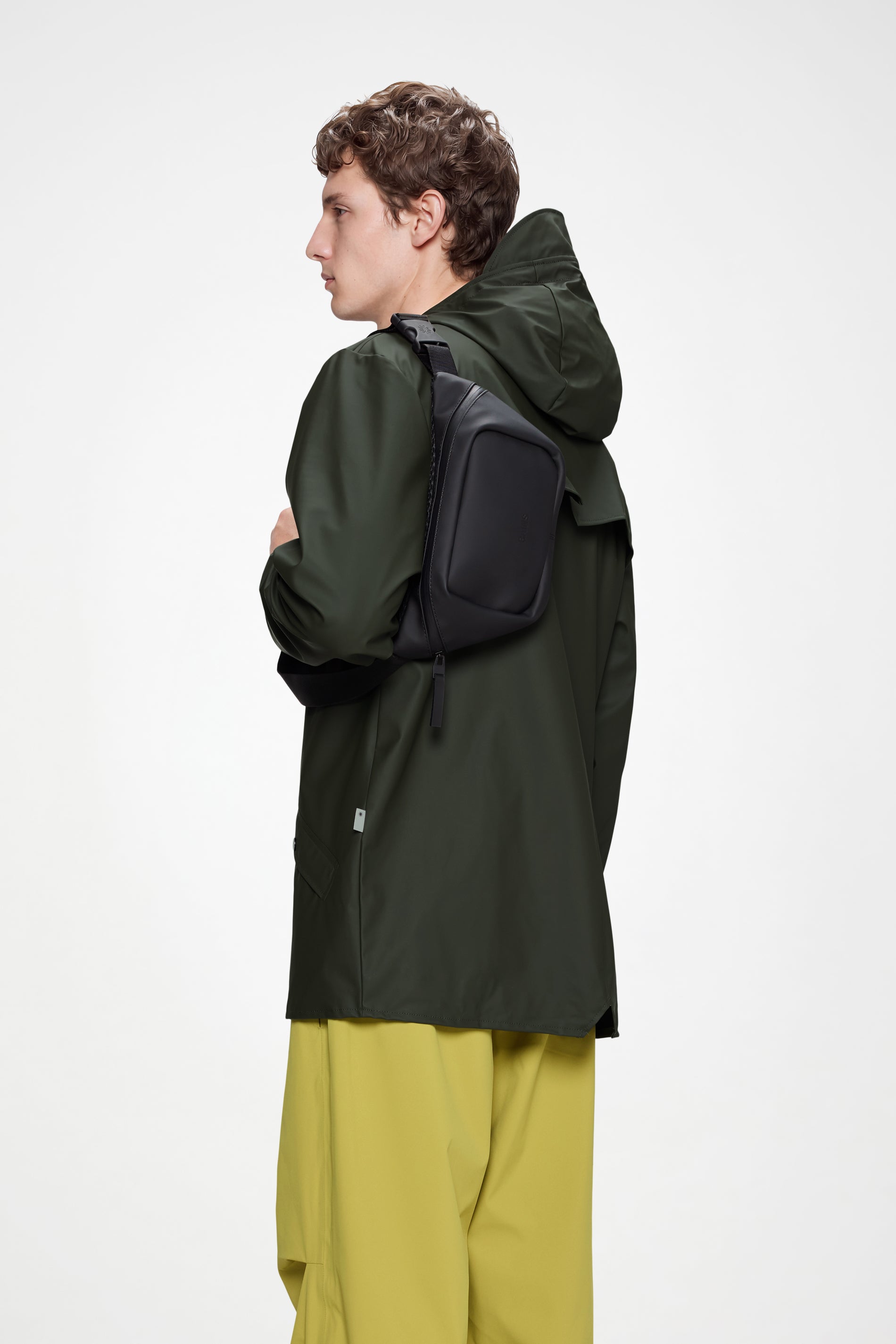 RAINS Bum Bag Mini Black 1.50L H17 x D5.50 x W30 cm Bum bag