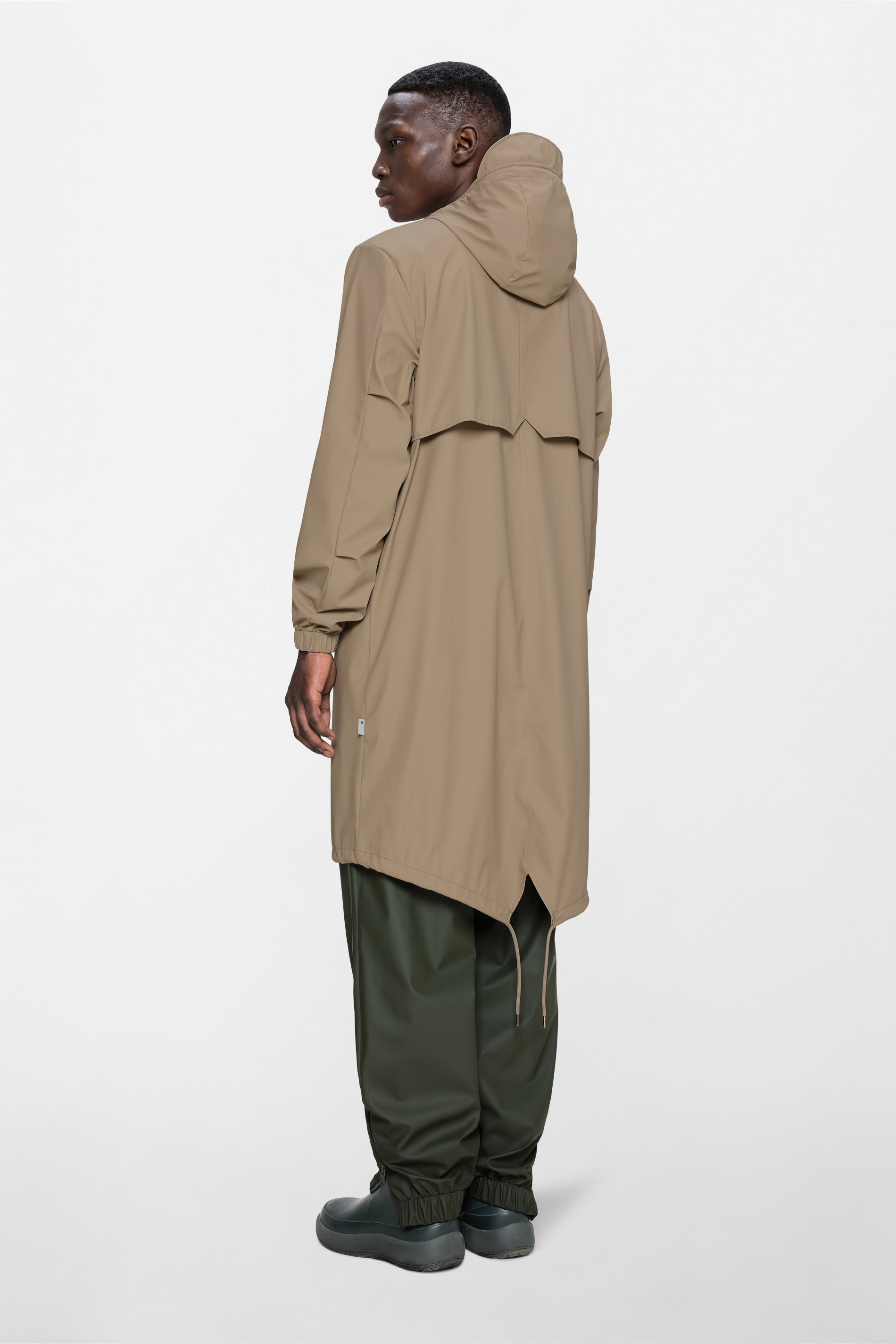 RAINS Fishtail Parka Beige Jacket