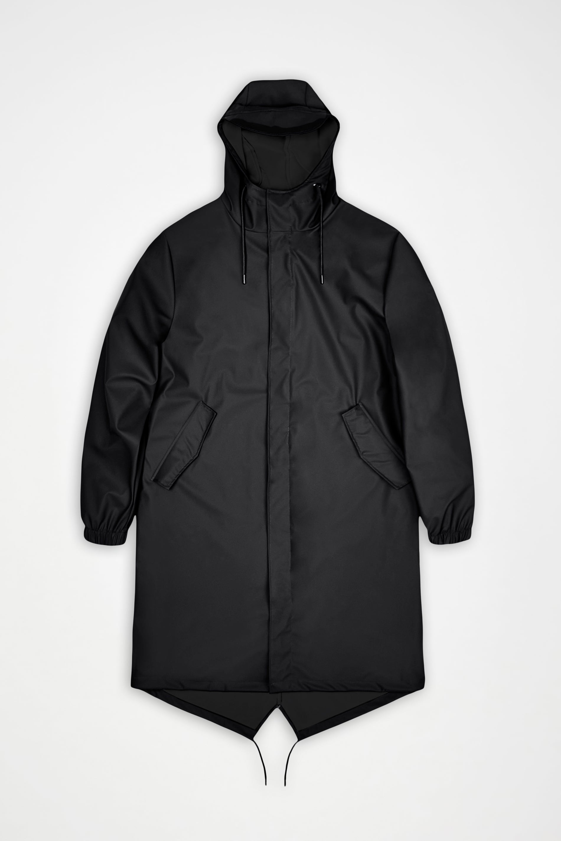 RAINS Fishtail Parka Black Jacket