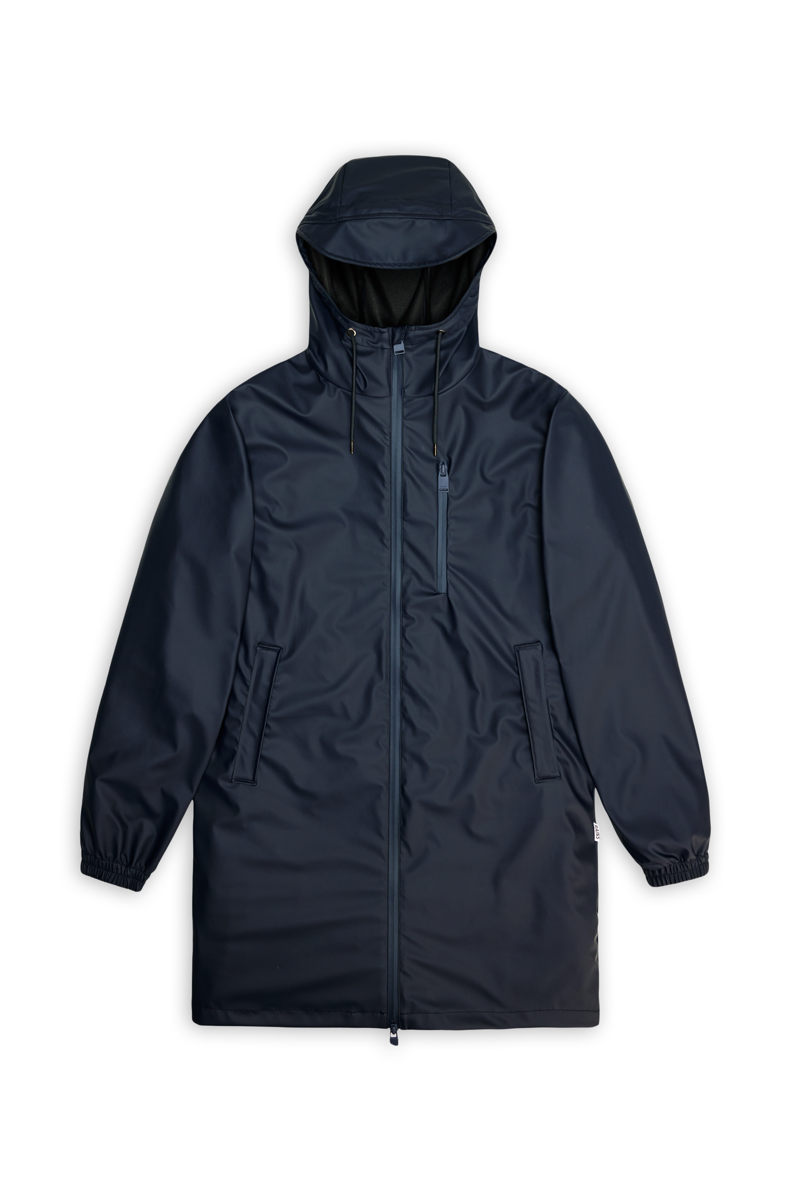 RAINS Long Storm Breaker Navy Jacket
