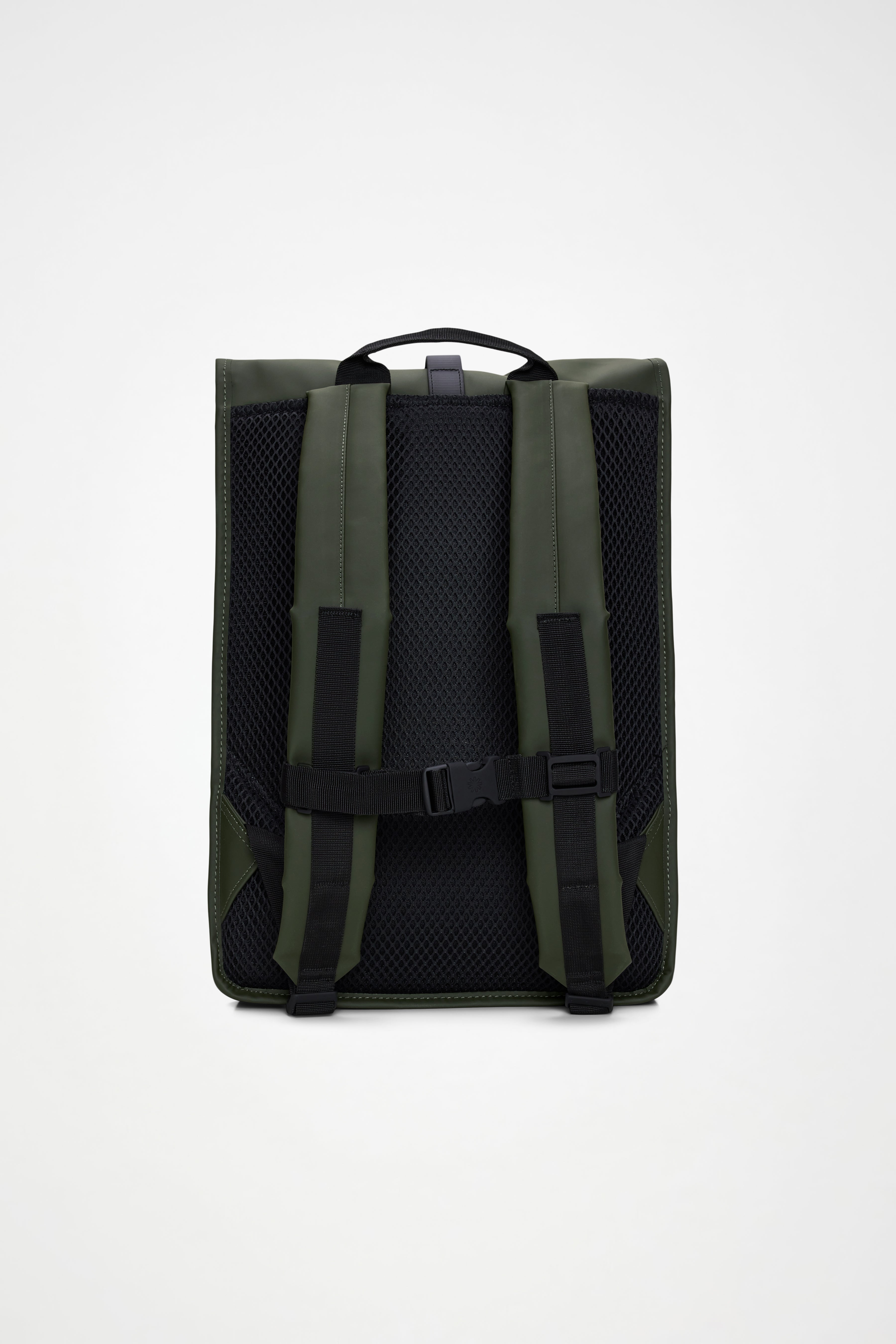RAINS Rolltop Rucksack Green 19L H48 x D11 x W32 cm Backpack