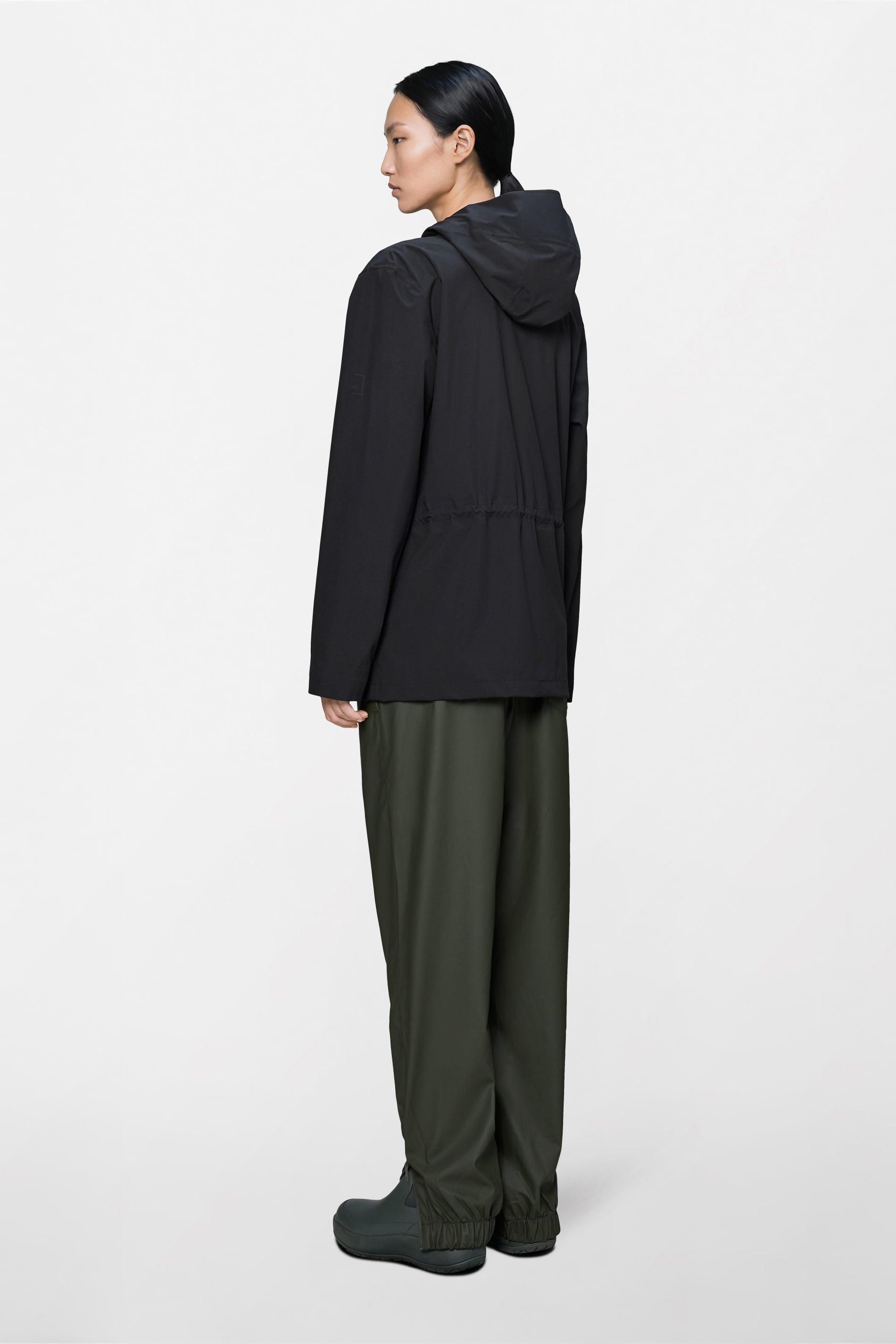 RAINS Suva Hardshell String W Jacket Black Jacket